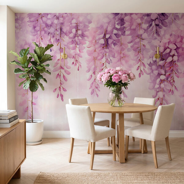 Zachte lavendelbloesems die sierlijk naar beneden hangen Zachte lavendelbloesems die sierlijk naar beneden hangen