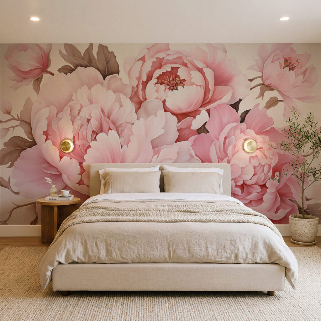 Groep roze bloemen Groep roze bloemen