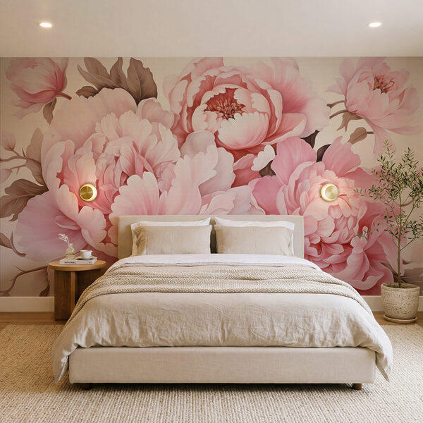 Groep roze bloemen Groep roze bloemen