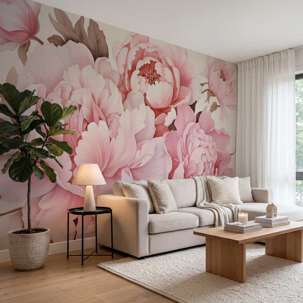 Groep roze bloemen Groep roze bloemen