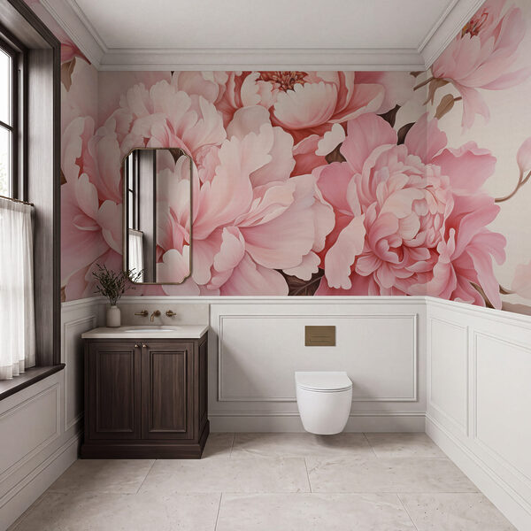 Groep roze bloemen Groep roze bloemen