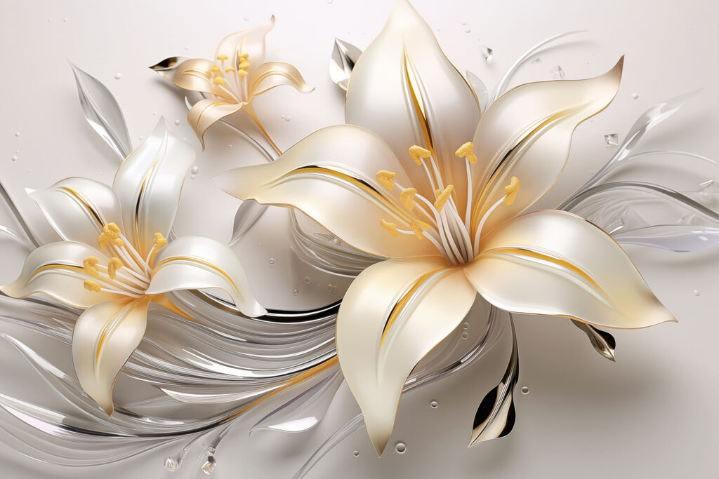 Delicate blooms in soft hues