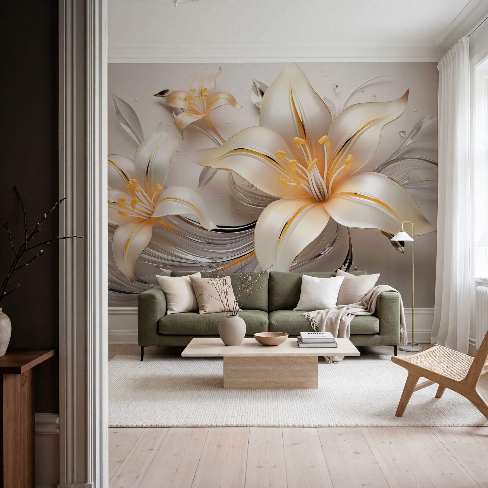 Verfijnde bloemen in zachte tinten