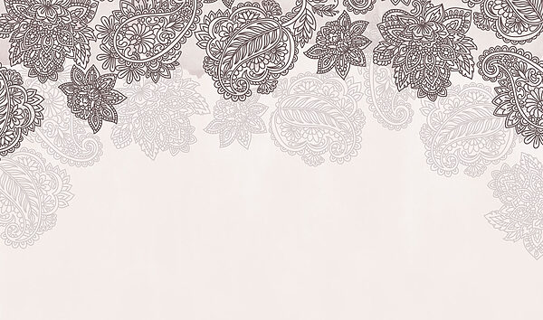 Border of paisley and flowers