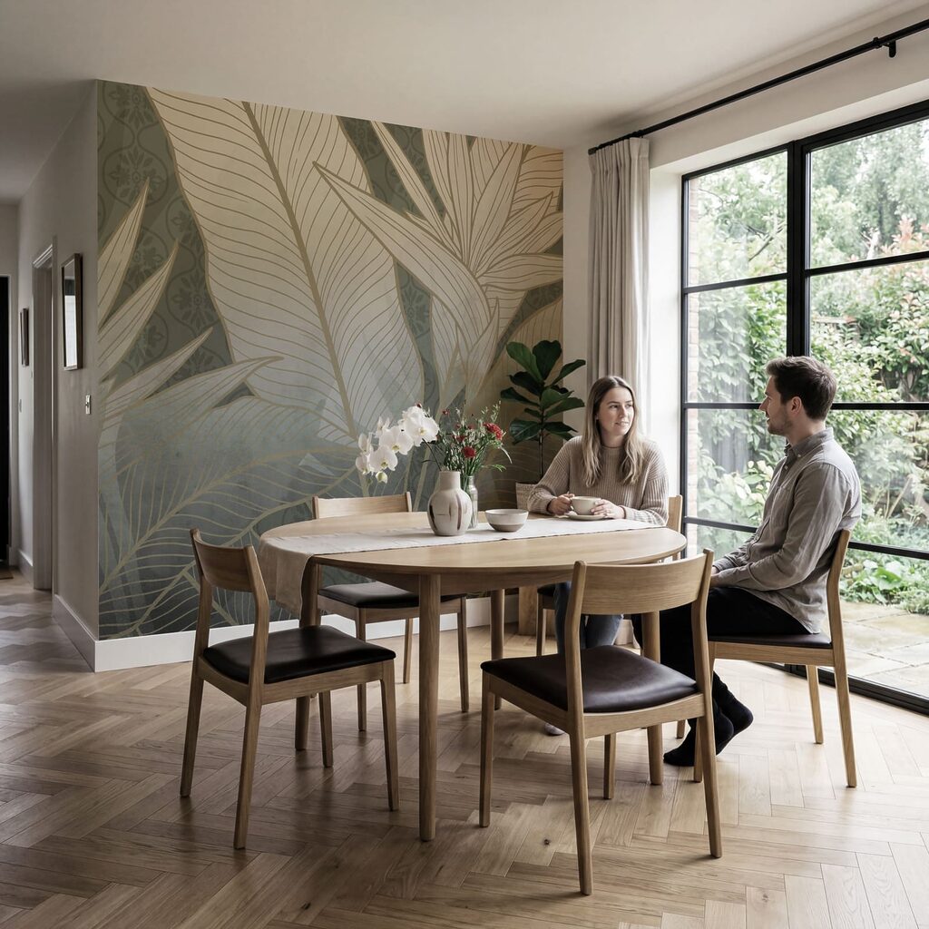 Elegant botanisch ontwerp in zachte tinten Elegant botanisch ontwerp in zachte tinten