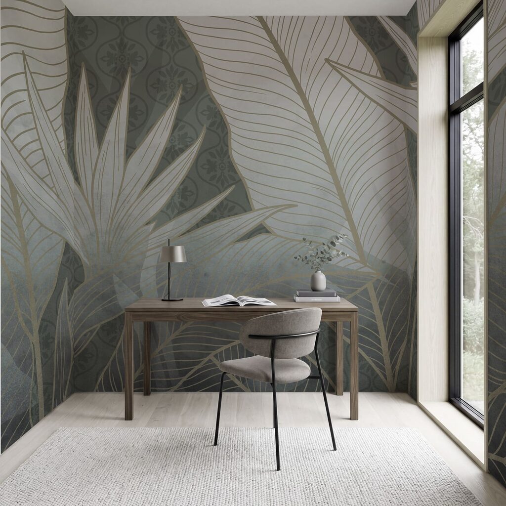 Elegant botanisch ontwerp in zachte tinten Elegant botanisch ontwerp in zachte tinten