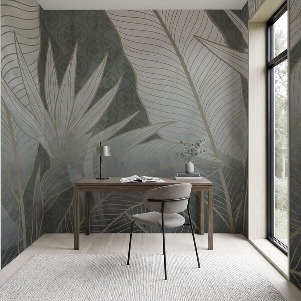 Elegant botanisch ontwerp in zachte tinten Elegant botanisch ontwerp in zachte tinten