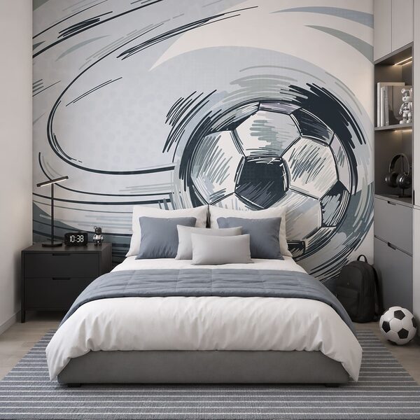 Fotobehang Voetbal in een tornado (Artikelnummer: t00954v1) Fotobehang Fotobehang Voetbal in een tornado (Artikelnummer: t00954v1)