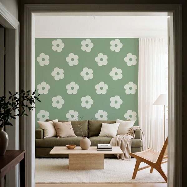 Patroon van witte bloemen Patroon van witte bloemen