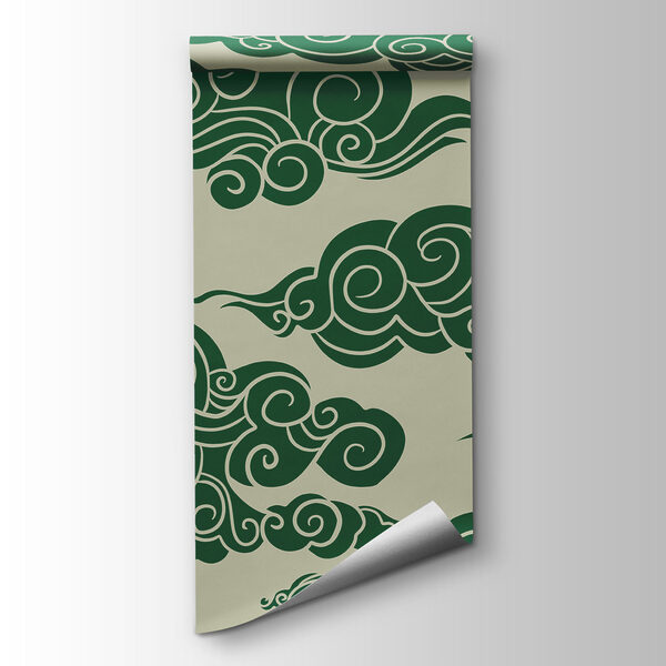 Pattern of green clouds Pattern of green clouds