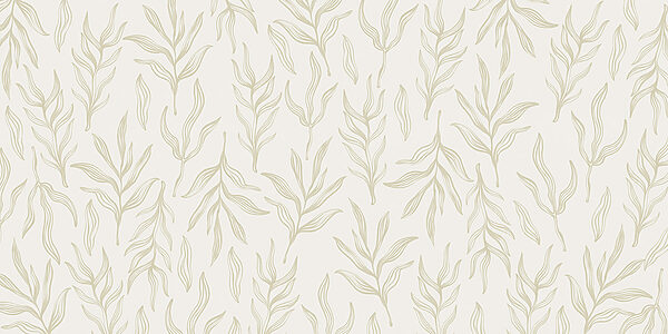 Pattern of leaves on a white background