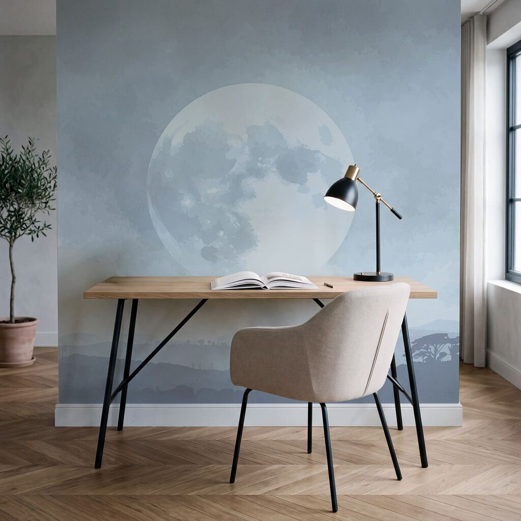 De maan aan de hemel De maan aan de hemel
