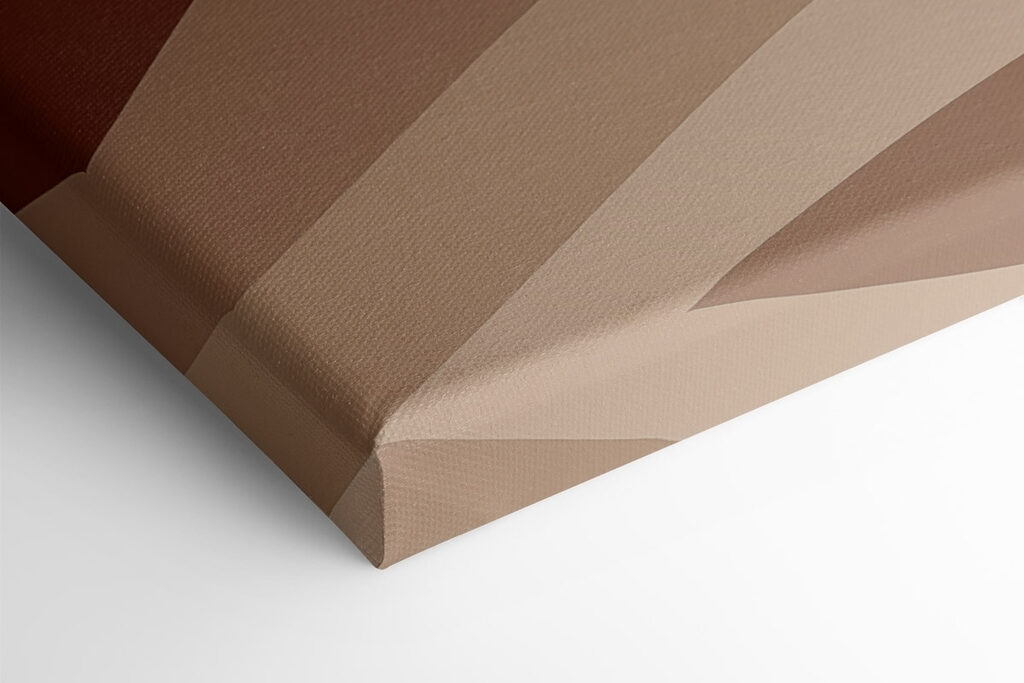 Brown and white curved lines