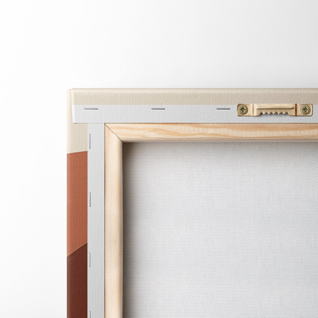 Brown and white curved lines