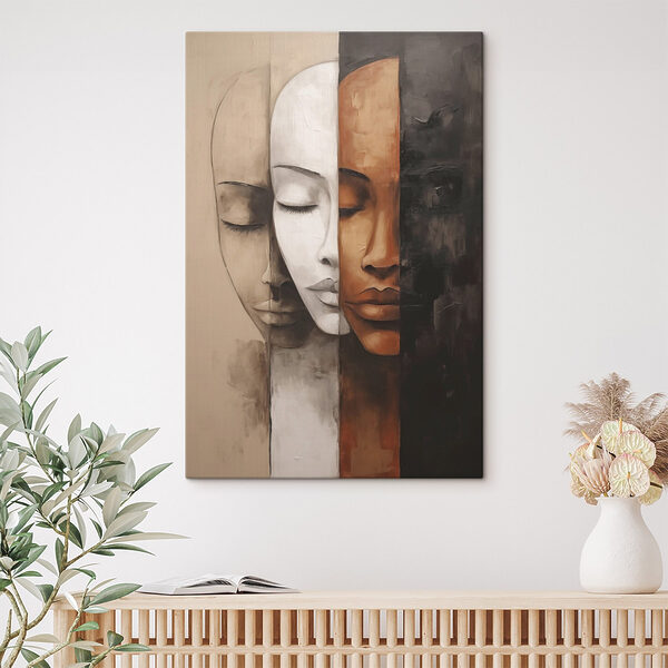 Painting of a woman's face