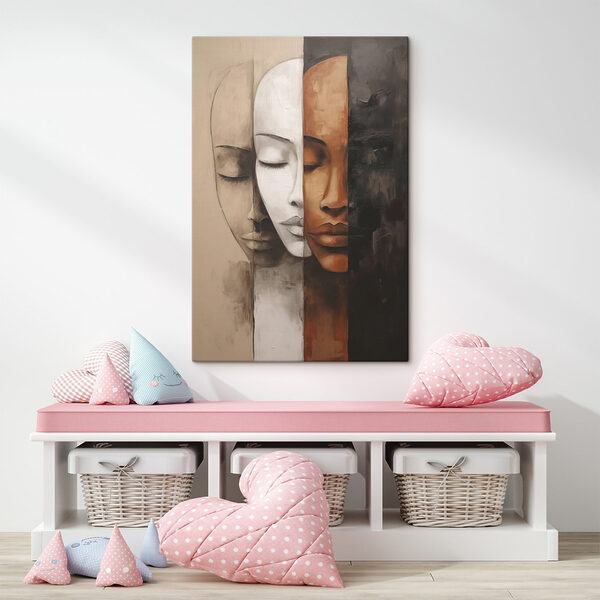 Painting of a woman's face