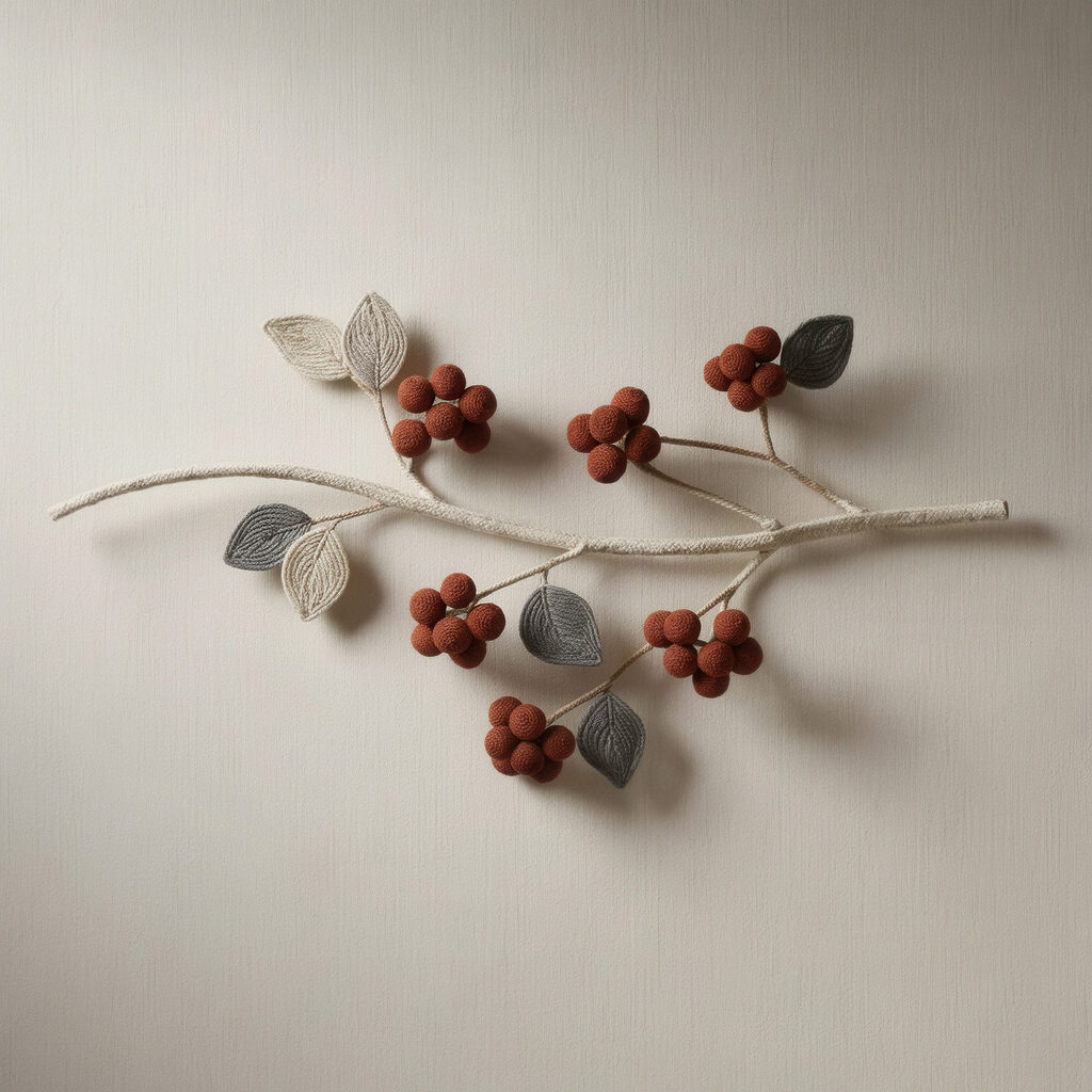 Branch with berries and leaves on it