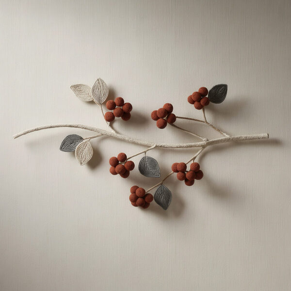 Branch with berries and leaves on it