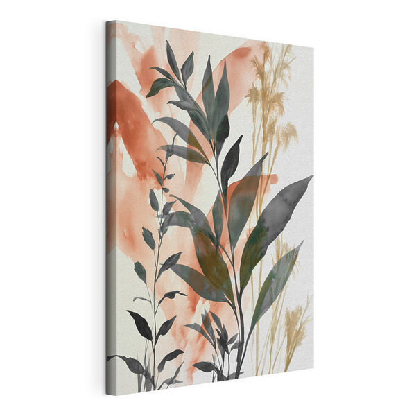 Painting of leaves and plants