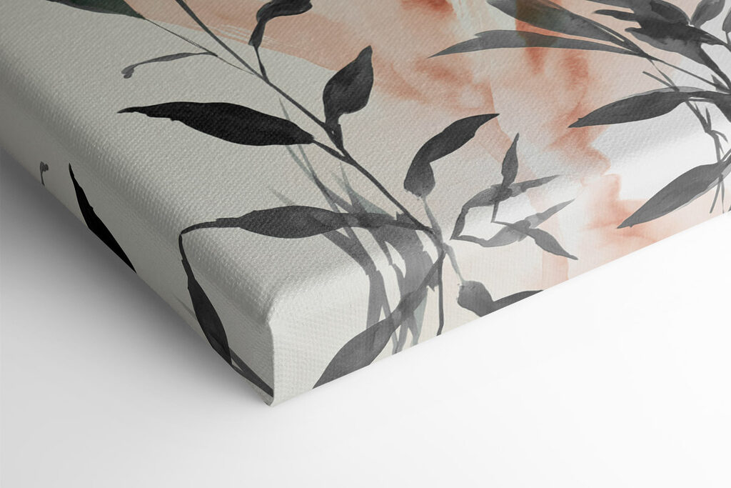 Painting of leaves and plants