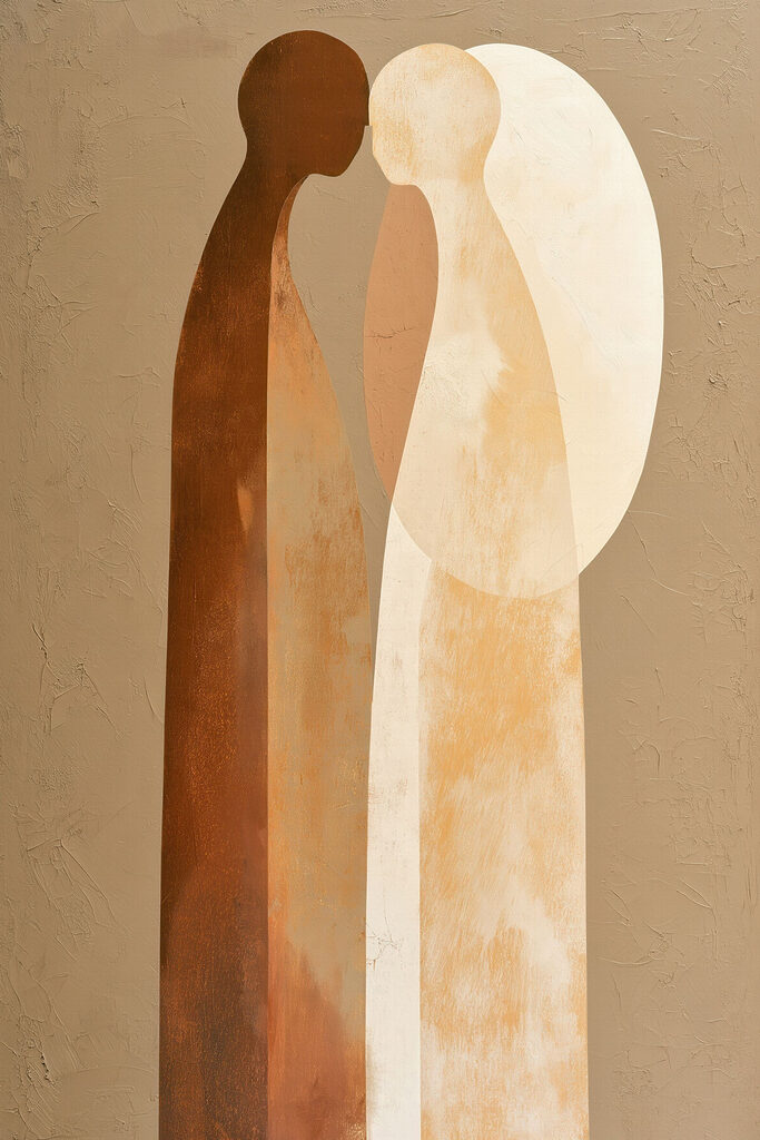 Painting of a couple of shapes Painting of a couple of shapes