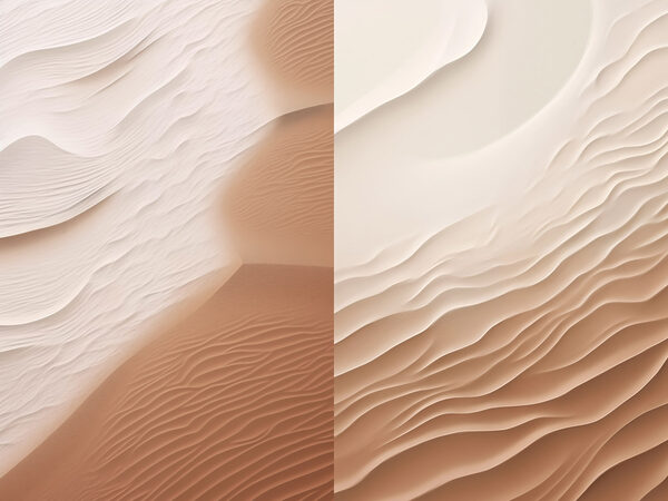 Soft waves in warm hues