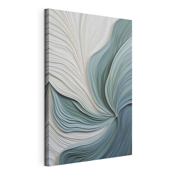 Zachte golven van papierkunst Canvas Schilderijen Zachte golven van papierkunst
