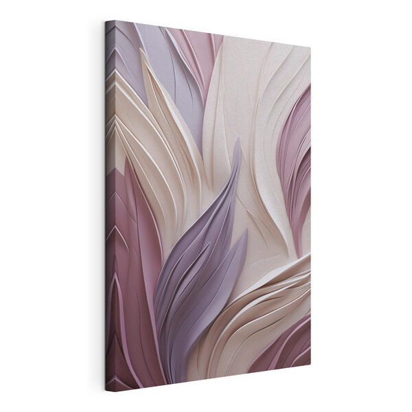 Canvas print Flowing curves in soft colors Canvas Schilderijen Canvas print Flowing curves in soft colors