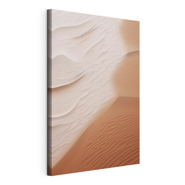 Canvas Schilderijen Zandduinen met golven