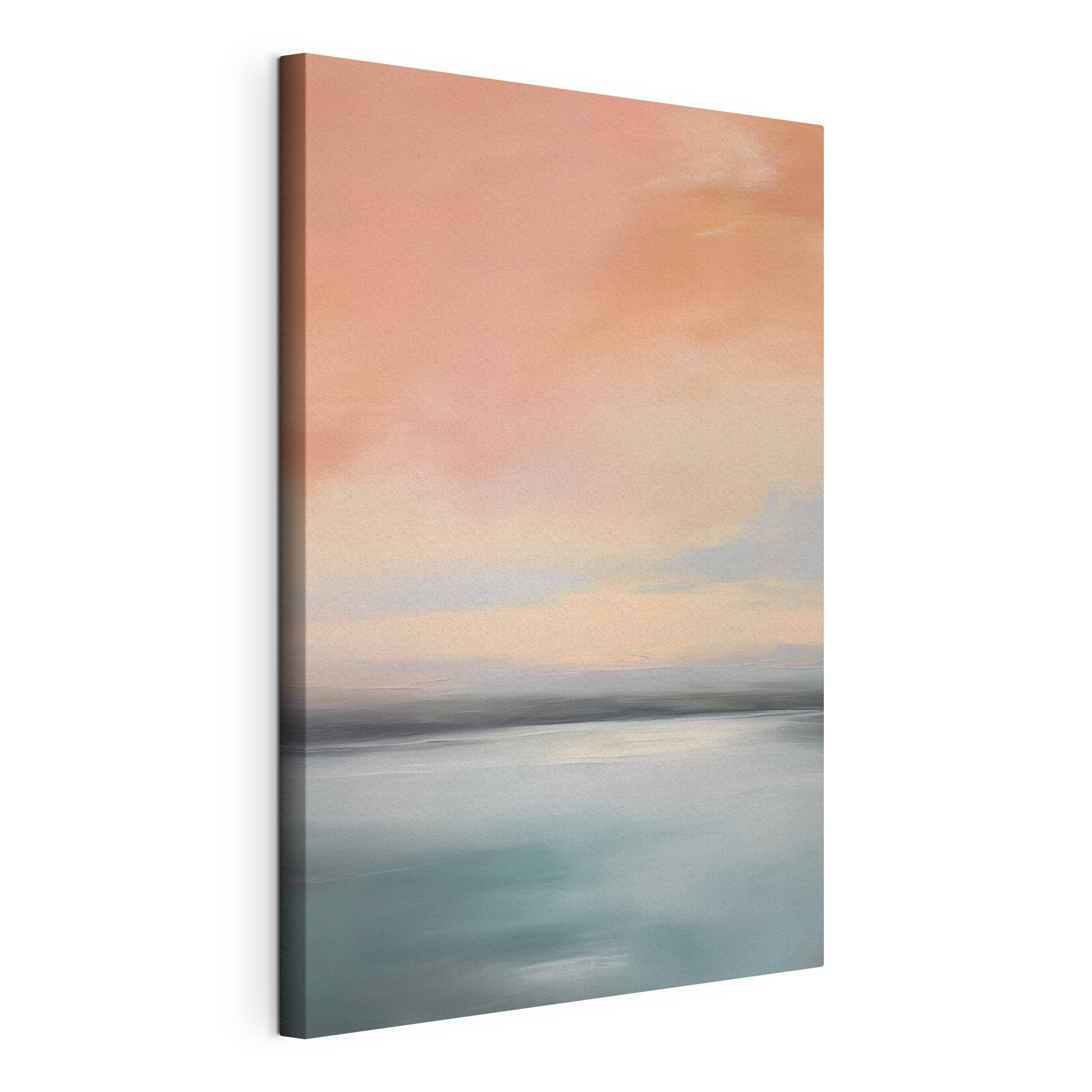 Water and sky with clouds