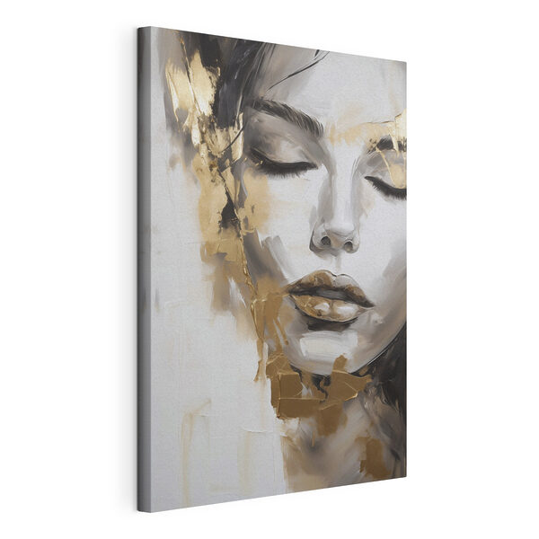 Canvas Schilderijen Rustige schoonheid vastgelegd in abstracte kunst