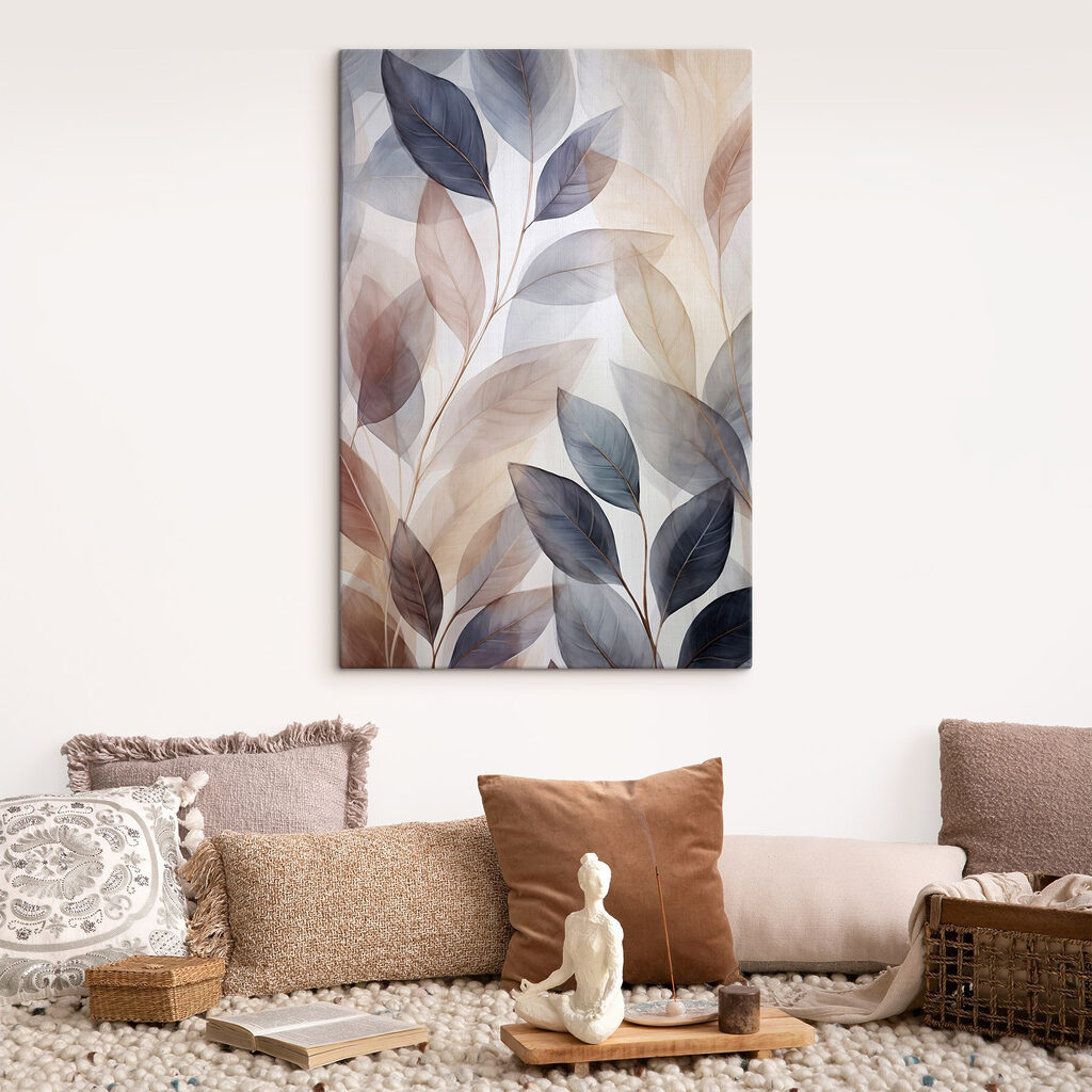 Elegant leaves in soft tones