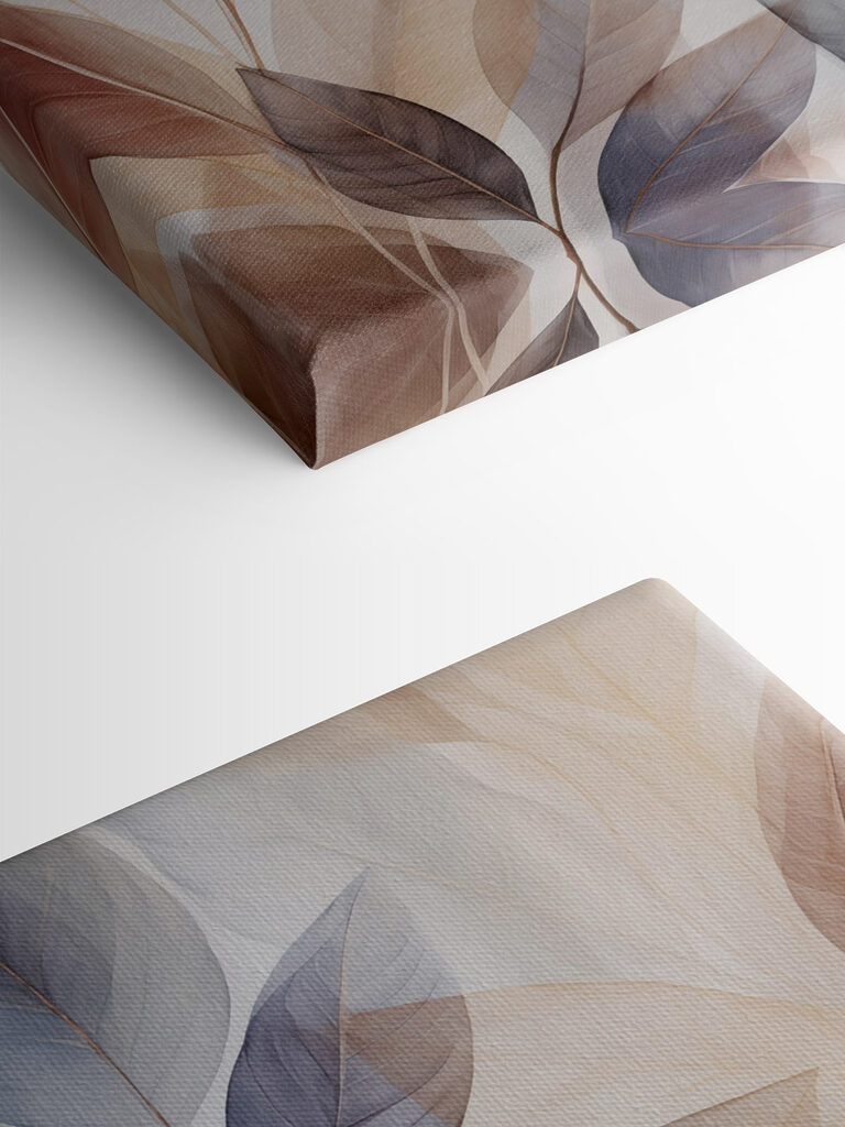 Elegant leaves in soft tones