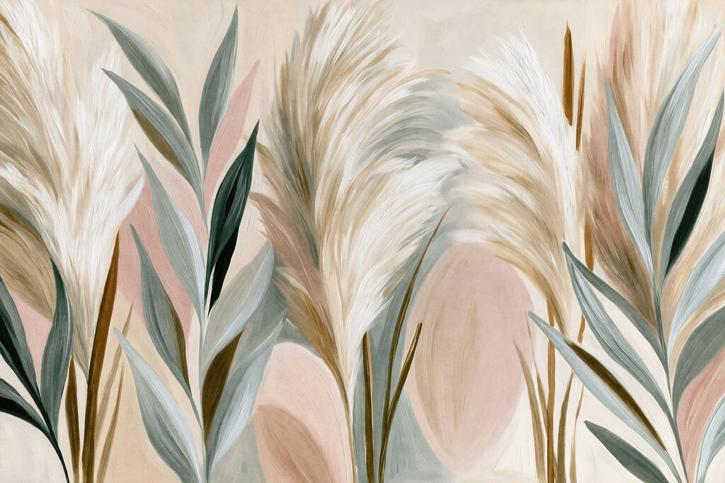 Painting of plants with leaves Painting of plants with leaves