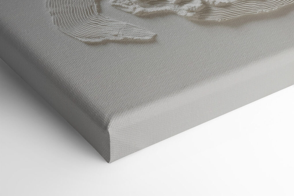 White fabric with a wavy pattern