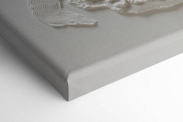 White fabric with a wavy pattern