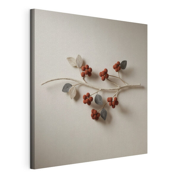Branch with berries and leaves on it