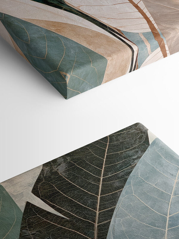 Soft leaves in soothing colors