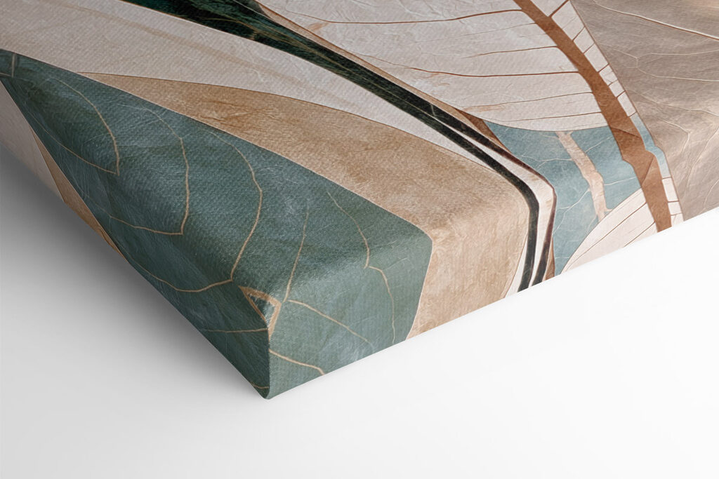 Soft leaves in soothing colors