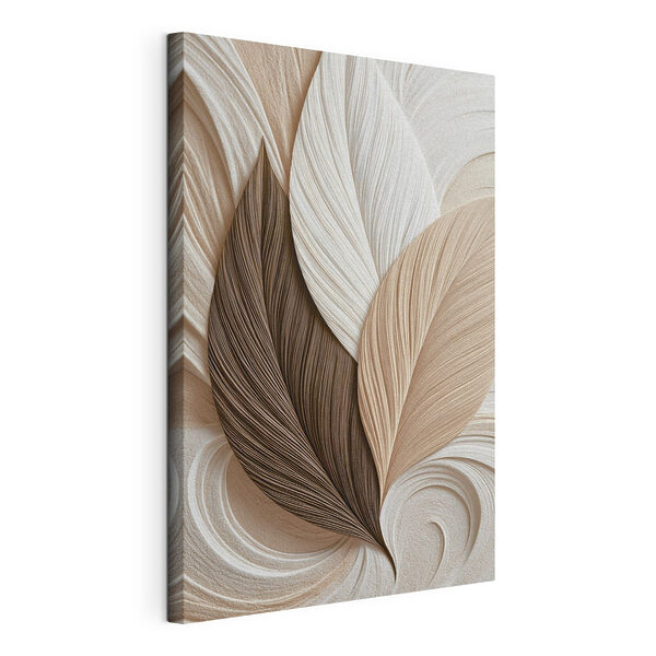 Elegante laagjes in neutrale tinten Canvas Schilderijen Elegante laagjes in neutrale tinten