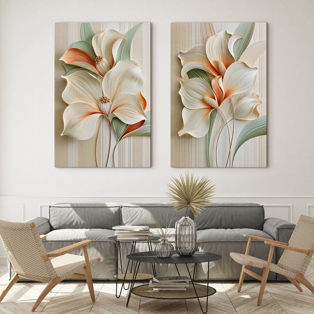 Elegant floral design in soft colors Elegant floral design in soft colors