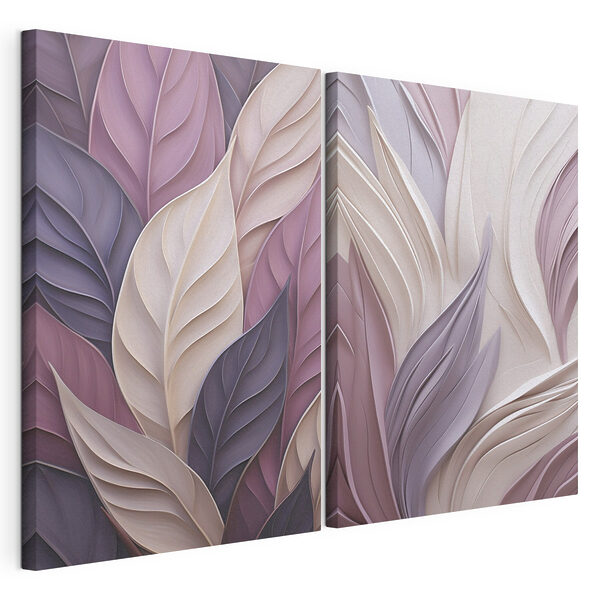 Zachte tinten uit de natuur Modulaire canvasprint Zachte tinten uit de natuur