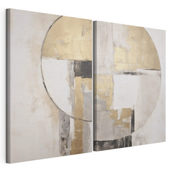 Twee kunstwerken Modulaire canvasprint Twee kunstwerken