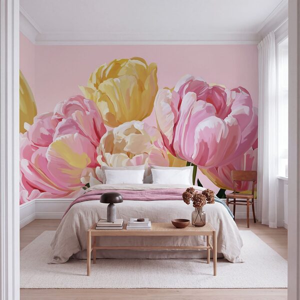 Prachtige bloesems in zachte tinten
