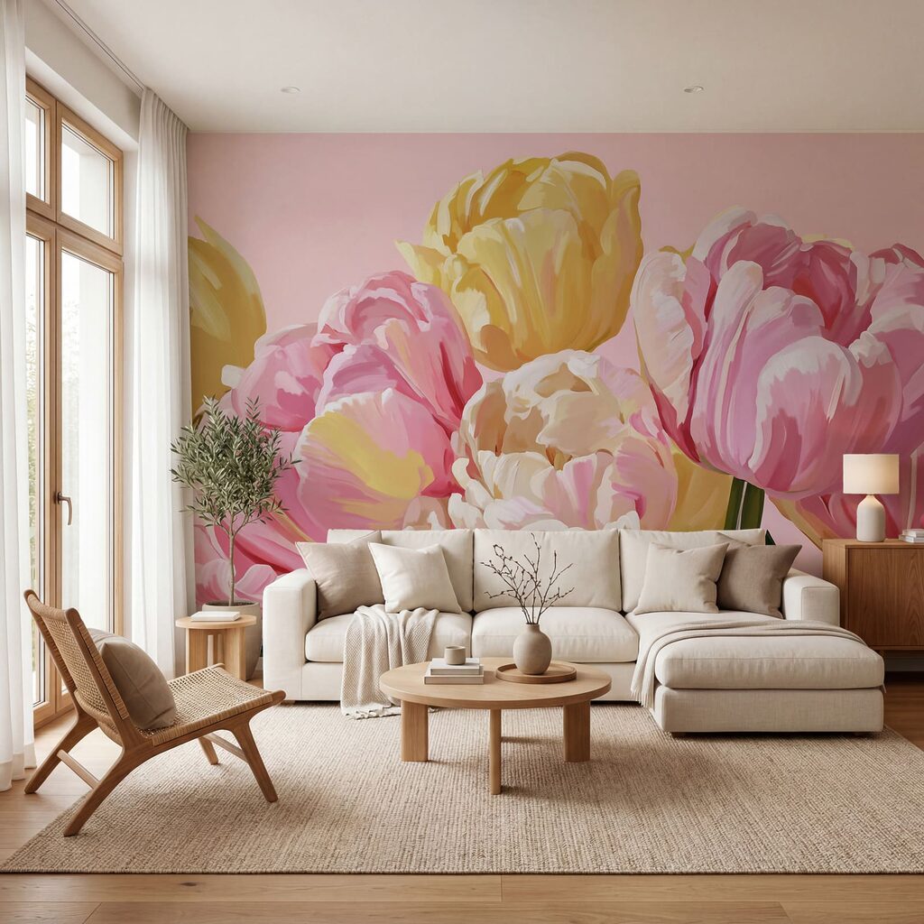 Prachtige bloesems in zachte tinten