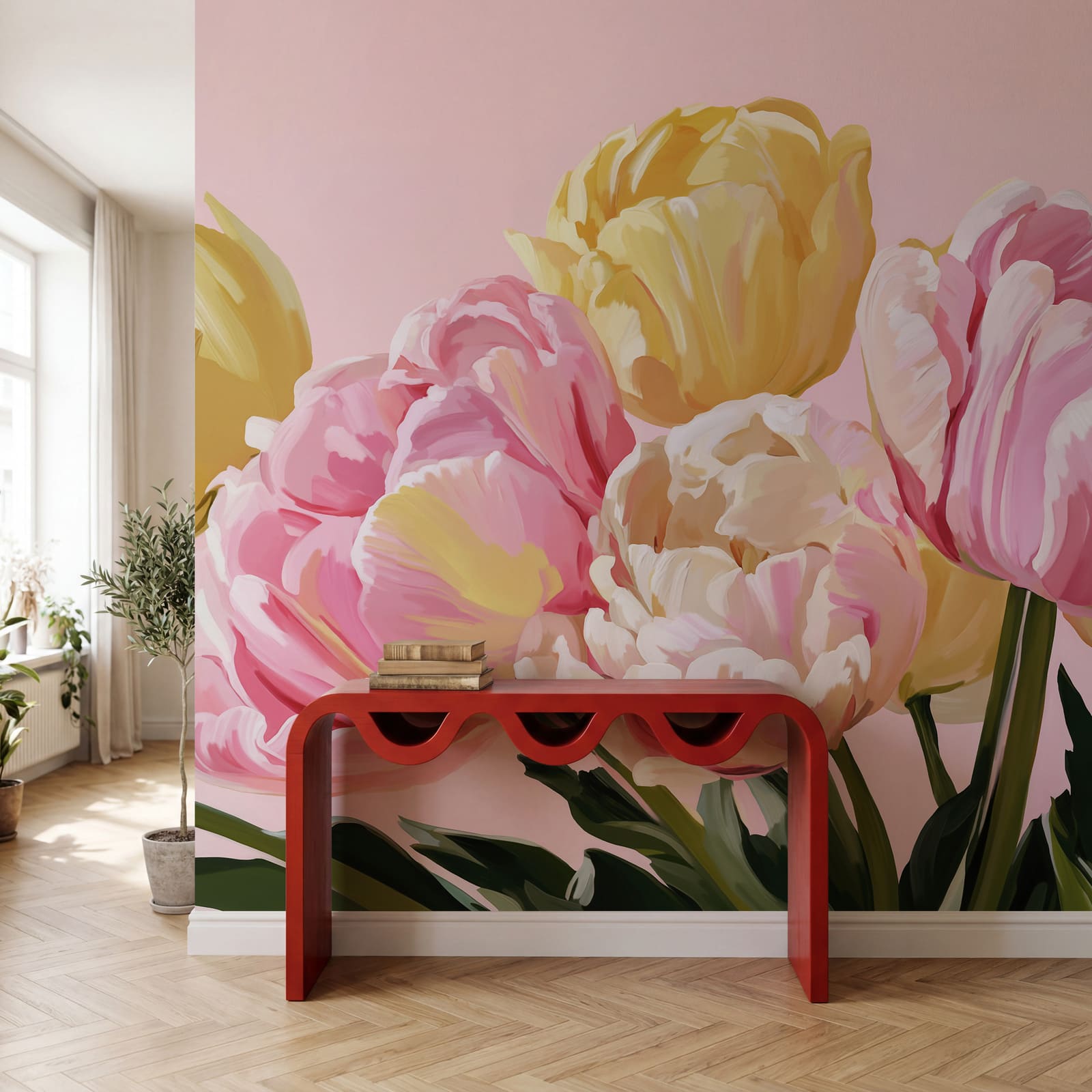 Prachtige bloesems in zachte tinten