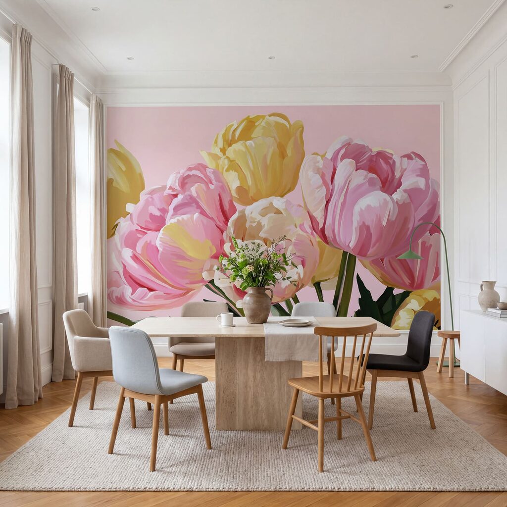 Prachtige bloesems in zachte tinten
