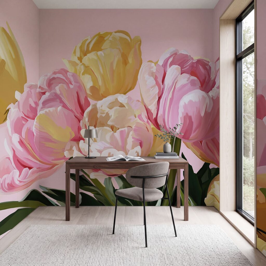 Prachtige bloesems in zachte tinten