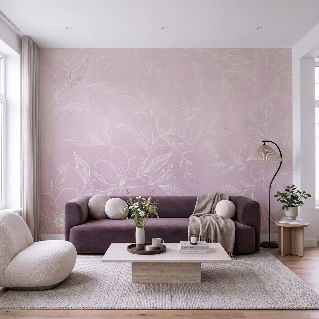 Roze en wit bloemenpatroon Roze en wit bloemenpatroon