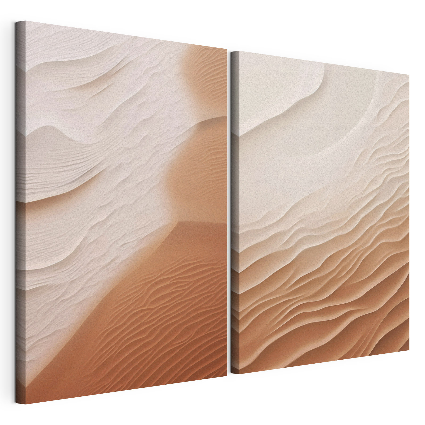Soft waves in warm hues